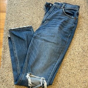 Abercrombie The 90s Slim Straight Ultra High Rise Jeans